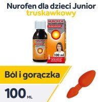 Nurofen Junior o smaku truskawkowym, 100 ml