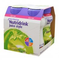 Nutridrink Juice Style o smaku jabłkowym, 4 x 200 ml