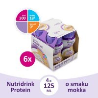 Nutridrink Protein o smaku mokka, płyn 4 x 125 ml