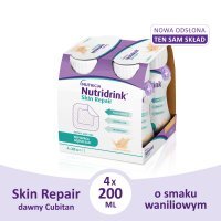 Nutridrink Skin Repair o smaku waniliowym, płyn 4 x 200 ml