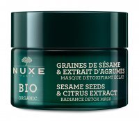 Nuxe Bio Rozświetlająca maska detoksykująca - Cytrusy i ziarna sezamu, 50 ml
