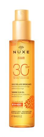 NUXE Sun SPF 30 Olejek do opalania do twarzy i ciała, 150 ml