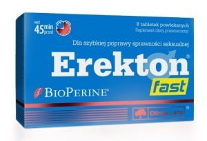 Olimp Erekton Fast poprawa sprawności seksualnej, 8 tabletek