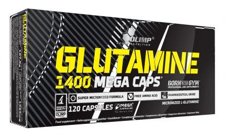 Olimp Glutamine 1400 Mega Caps, 120 kapsułek
