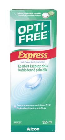 Opti-Free Express Wielofunkcyjny płyn dezynfekcyjny do soczewek, 355 ml