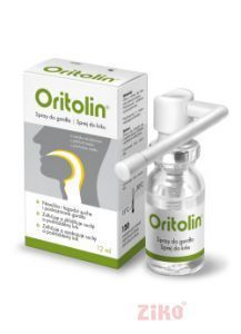 Oritolin nawilżający spray do gardła 12ml