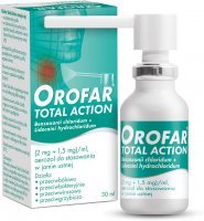 Orofar aerozol na ból gardła, 30 ml