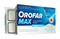 Orofar Max, 20 pastylek na ból gardła