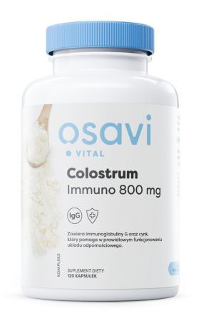 Osavi Vital Colostrum Immuno 800 mg, 120 kapsułek (data ważności: 30.05.2024)