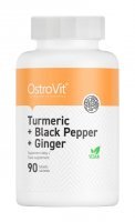 OstroVit Turmeric + Black Pepper + Ginger, 90 tabletek