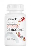 OstroVit Vitamin D3 4000 + K2, 100 tabletek