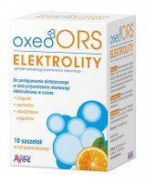 OxeoORS Elektrolity o smaku pomarańczowym, 10 saszetek (data ważności: 30.01.2024)