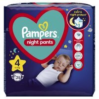 Pampers Night Pants 4 Pieluchomajtki 9-15 kg, 25 sztuk