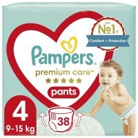 Pampers Premium Care Pants 4 Pieluchomajtki 9-15 kg, 38 sztuk