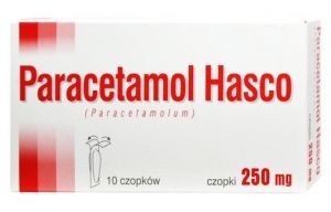 Paracetamol 250 mg czopki przeciwgorączkowe /Hasco/, 10 sztuk
