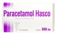 Paracetamol 500 mg czopki przeciwgorączkowe, 10 sztuk