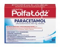 Paracetamol 500 mg Polfa Łódź, 50 tabletek
