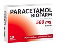 Paracetamol Biofarm 500 mg, 10 tabletek