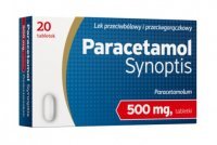 Paracetamol Synoptis 500 mg, 20 tabletek