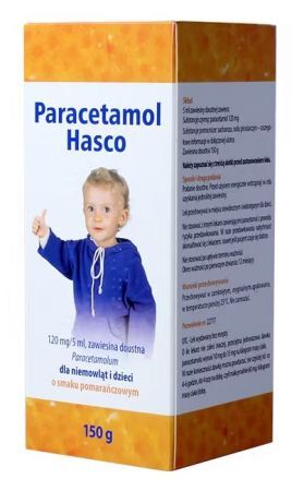 Paracetamol dla dzieci zawiesina o smaku pomarańczowym, 150 g /Hasco/
