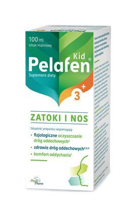 Pelafen Kid 3+ Zatoki i nos, 100 ml