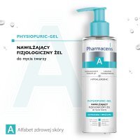 Pharmaceris A, Physiopuric-Gel, nawilżający fizjologiczny żel do mycia twarzy, 190 ml