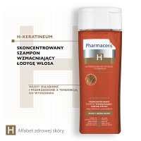 Pharmaceris H, H-Keratineum, skoncentrowany szampon wzmacniający łodygę włosa, włosy osłabione i przerzedzone, 250 ml