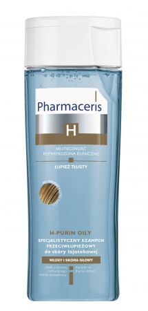 Pharmaceris H, H-Purin, specjalistyczny szampon przeciwłupieżowy dla skóry łojotokowej, łupież tłusty, 250 ml