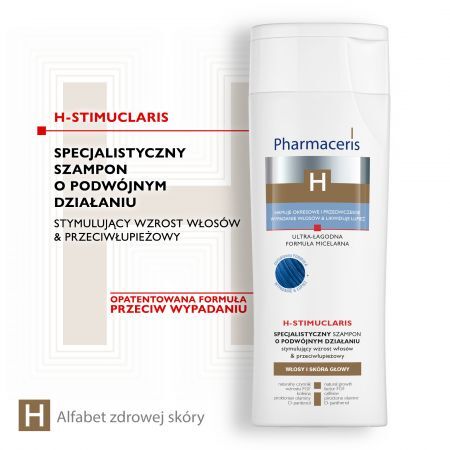 Pharmaceris H, H-Stimuclaris, specjalistyczny szampon stymulujący wzrost włosów, przeciwłupieżowy, 250 ml