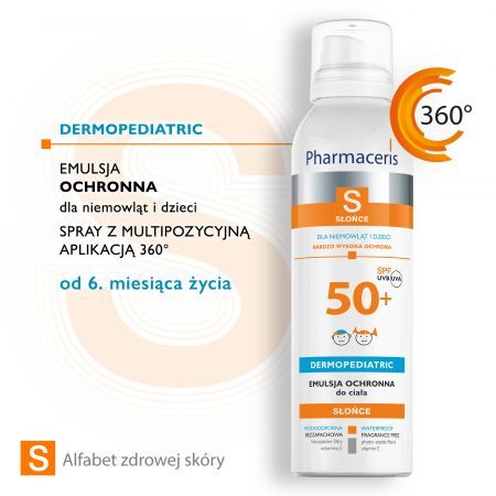 Pharmaceris S Emulsja ochronna do ciała SPF 50+, 150 ml