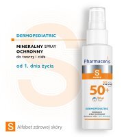 Pharmaceris S Mineralny spray ochronny do twarzy i ciała SPF 50+, 100 ml