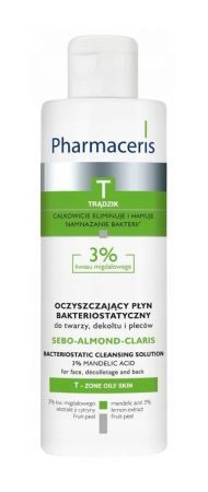 Pharmaceris T Sebo- almond- claris, bakteriostatyczny płyn 3% kwasu migdałowego, 190 ml