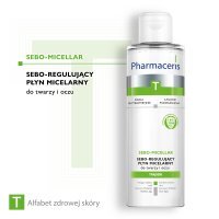 Pharmaceris T Sebo- micellar, antybakteryjny płyn micelarny do oczyszczania i demakijażu twarzy i oczu, 200 ml