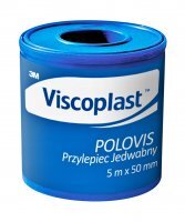 Plaster Viscoplast Polovis Jedwabny 5 m x 50 mm, 1 sztuka