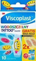 Plastry Viscoplast Wodoszczelny Tattoo, 10 sztuk + MaxHold, 2 sztuki