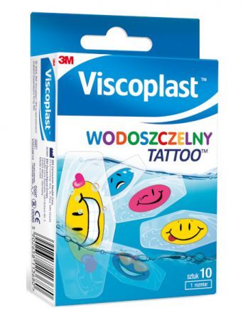 Plastry Viscoplast Wodoszczelny Tattoo, 10 sztuk