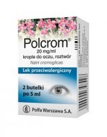 Polcrom 20 mg/ml Krople przeciwalergiczne do oczu, 2 x 5 ml