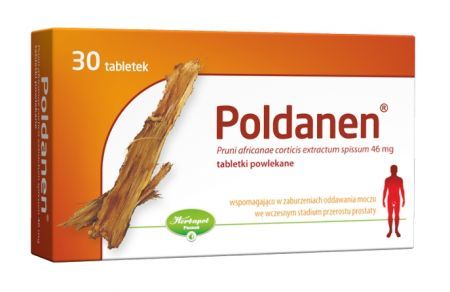Poldanen 46 mg w leczeniu łagodnego przerostu prostaty, 30 tabletek