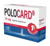 Polocard 75 mg lek zapobiegający powstawaniu zakrzepów, 120 tabletek