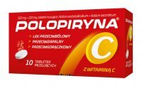 POLOPIRYNA C, 10 tabletek musujących
