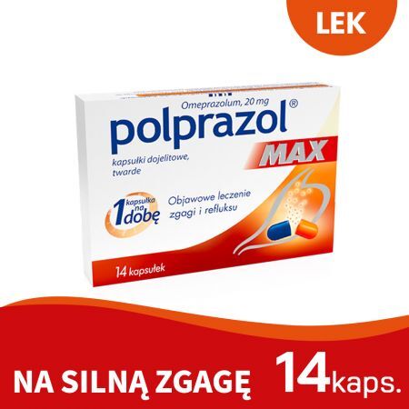 Polprazol Max 20 mg,14 kapsułek