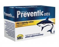 Preventic Extra 500 mg Olej z wątroby rekina, 60 kapsułek