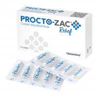 Procto-Zac Relief, 10 czopków doodbytniczych