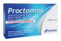 Proctomina Czopki przeciw hemoroidom, 10 sztuk