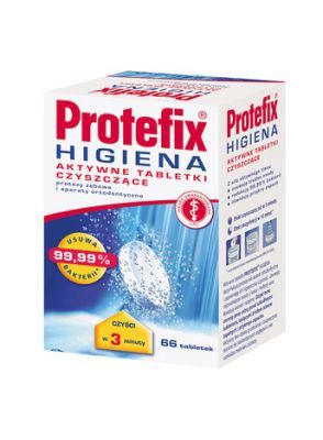 Protefix Higiena aktywne tabletki czyszczące, 66 tabletek