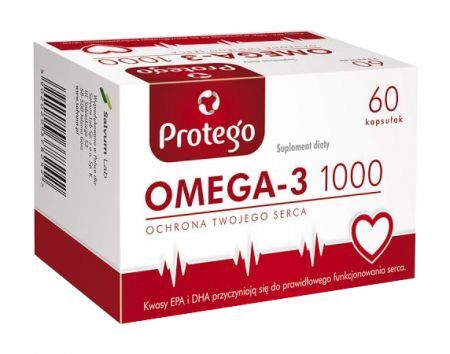 Protego Omega-3 1000, 60 kapsułek (data ważności: 30.04.2024)