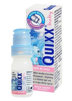 QUIXX Baby woda morska do oczyszczania nosa, 10 ml
