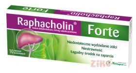 Raphacholin Forte, 10 tabletek