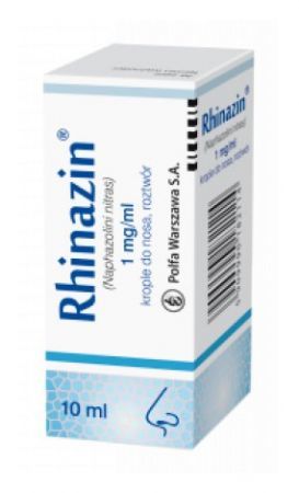 Rhinazin 1 mg/ml Krople do nosa, 10 ml