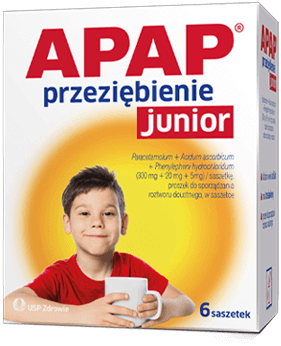 Opakowanie APAP przeziębienie Junior